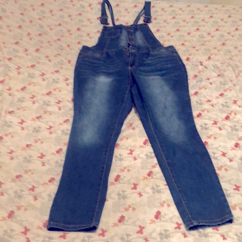 Medium Blue Denim Overalls